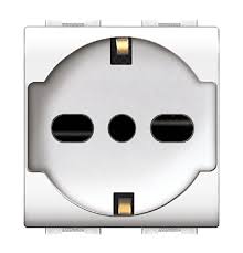 Presa Schuko Universale Bianca